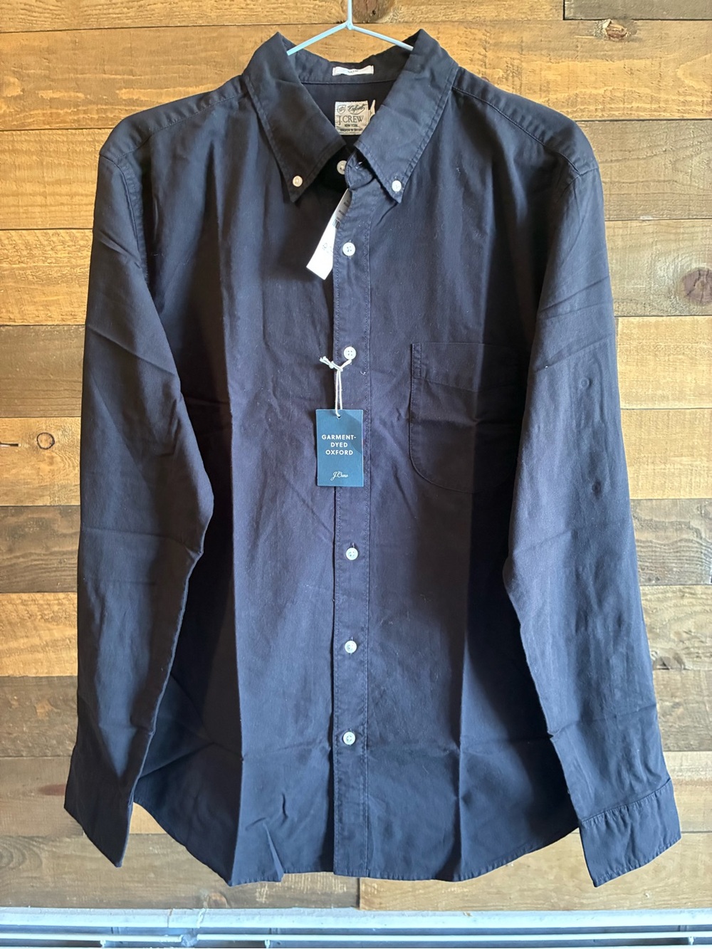 J. Crew Navy Button-Down Oxford Shirt